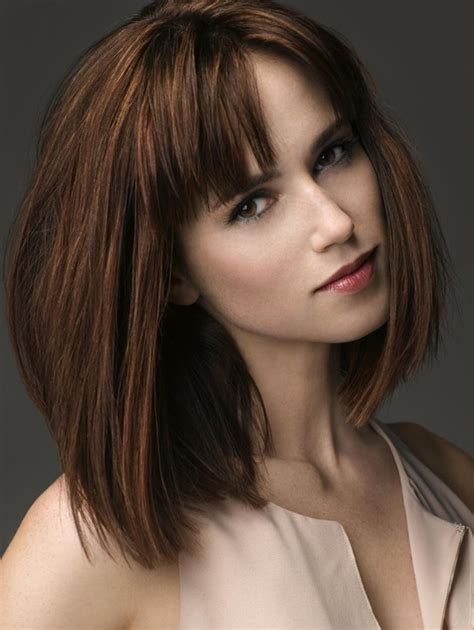 Medium Hairstyles with Bangs: Straight Bob Haircut 2014 - PoPular Haircuts