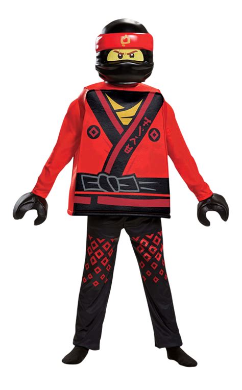 NINJAGO - DELUXE KAI COSTUME (RED & BLACK) (CHILD) / BOYS (3 YEARS TO ...