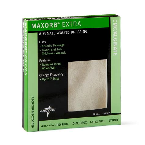 Maxorb Extra Calcium Alginate Wound Dressing 10cm X 10cm « Medical Mart