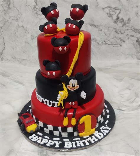 3 Layer Mickey Mouse Cake | Yummy cake