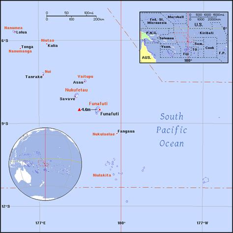 Full political map of Tuvalu. Tuvalu full political map | Vidiani.com ...