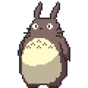 Totoro Pixel by damnireekrad on DeviantArt