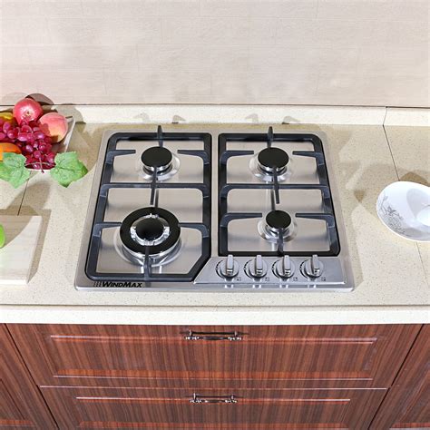 Brand New 23 inch Stainless Steel Built-in Kitchen 4 Burner Stove Gas ...