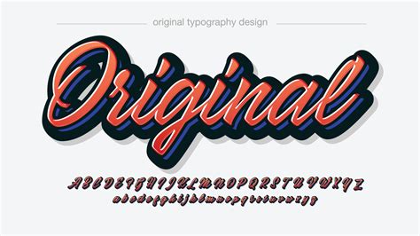 Red Bold Italic Cursive Calligraphy Font 3553295 Vector Art at Vecteezy