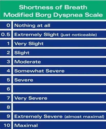 Copd Dyspnea Scale Image Gallery | Physical therapy, Scale, Therapy