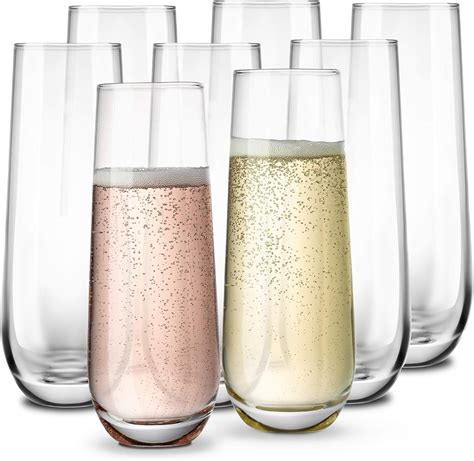 stemless champagne flutes