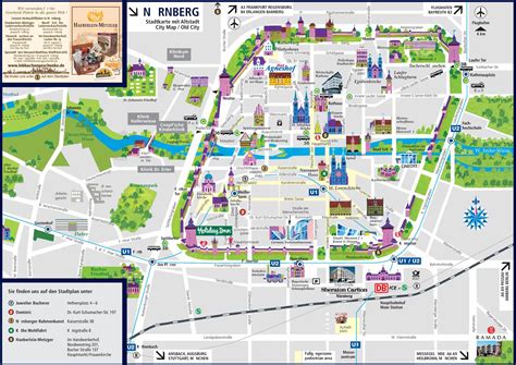 Nürnberg sightseeing map - Ontheworldmap.com