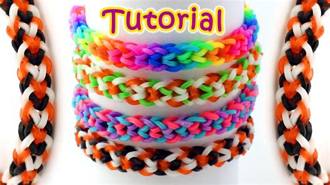 Rainbow Loom Tiny Hearts Bracelet Tutorial - How To Make An Inverted ...