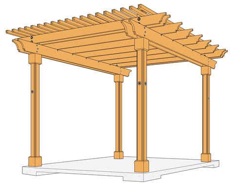 10 x 12 Pergola plans pdf file DIY simple pergola plan Modern - Etsy ...