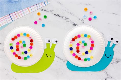 Paper Plate Snail Craft - Made To Be A Momma