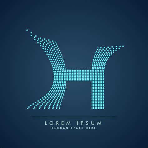 abstract creative dots logo letter H - Download Free Vector Art, Stock ...