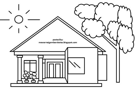 Gambar Sketsa Rumah Untuk Mewarnai Buah Anggur - IMAGESEE