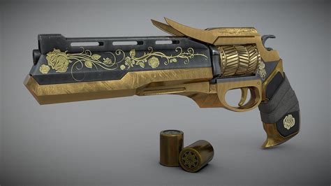 Destiny2 The Rose（Thorn） hand cannon revolver - Download Free 3D model ...