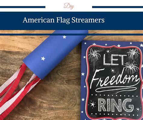 DIY American Flag Streamers - Happy Family Blog