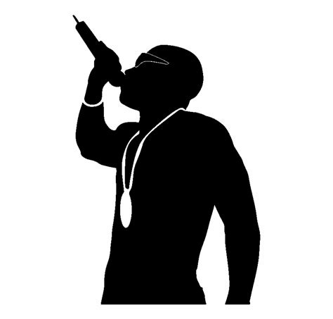 Rapper Music Rap Silhouette Png Image Picpng Hip - Clip Art Library