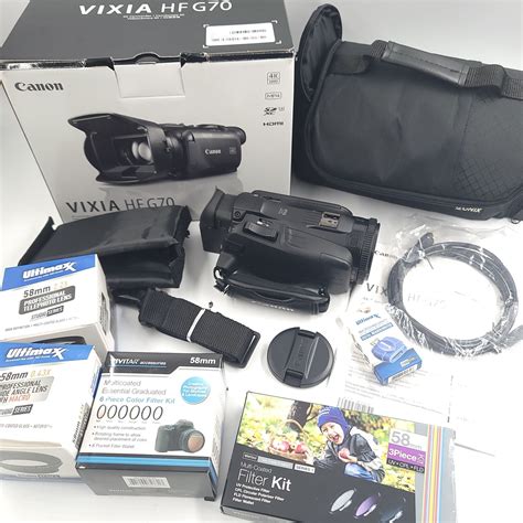 Canon Vixia HF G70 (5734C002) 4K UHD Camcorder - Black (Full Kit), MINT ...