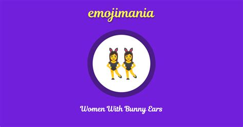 👯‍♀️ Women With Bunny Ears emoji Copy & Paste - Emojimania