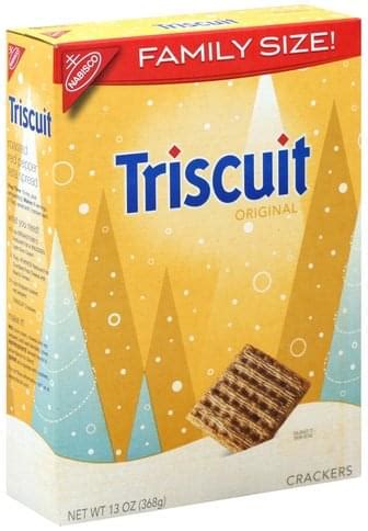 Triscuit Original, Family Size Crackers - 13 oz, Nutrition Information ...