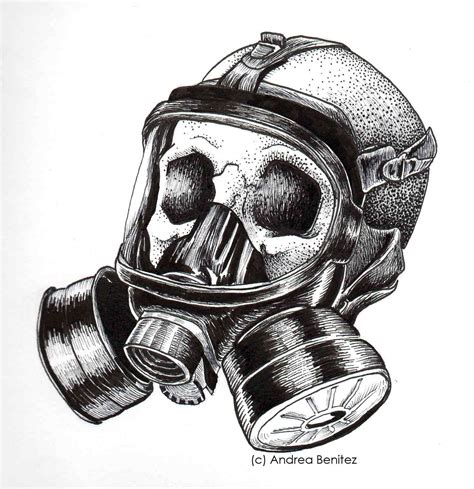 Gas Mask Drawing at PaintingValley.com | Explore collection of Gas Mask ...