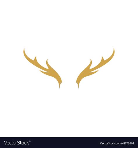 Deer antler Royalty Free Vector Image - VectorStock