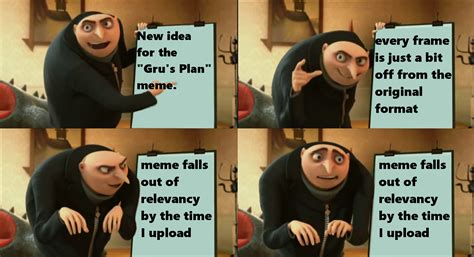 Gru Plan Meme Template