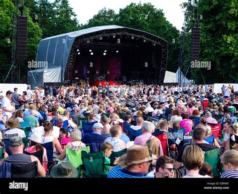 Open air concert at Thetford Forest Stock Photo - Alamy