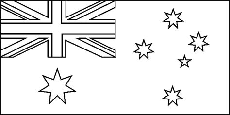 Australia flag coloring picture