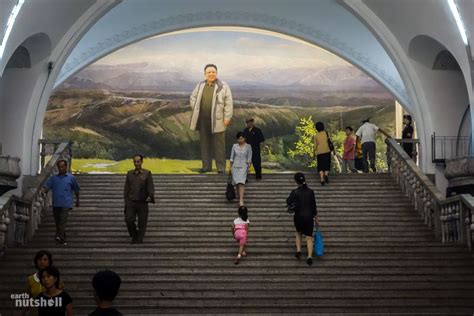 Pyongyang Metro has EVERYTHING-Awesome murals, Bomb Shelters, patriotic ...