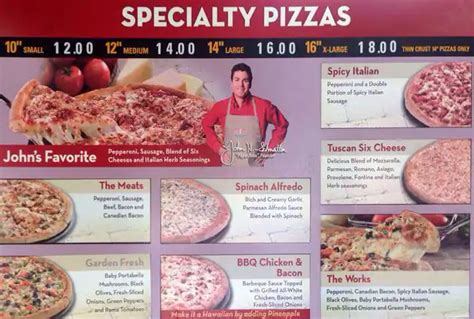 Papa John's Pizza Menu, Menu for Papa John's Pizza, Wheat Ridge, Denver ...