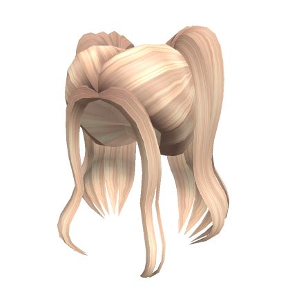 Blonde Curly Ponytails Roblox Hair Free - Fnaf Roblox Shirt