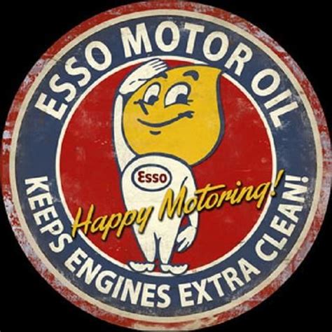 Esso Motor Oil Vintage Advertisement Mirror Sign – Vintage Poster Plaza ...