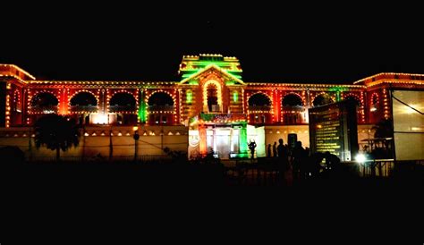 : Nagpur : Vidhan Bhavan illuminated in Tricolour on the eve of ...