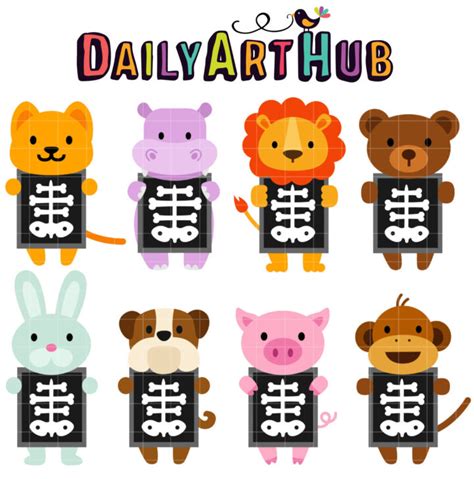 X-ray Animals Clip Art Set – Daily Art Hub // Graphics, Alphabets & SVG