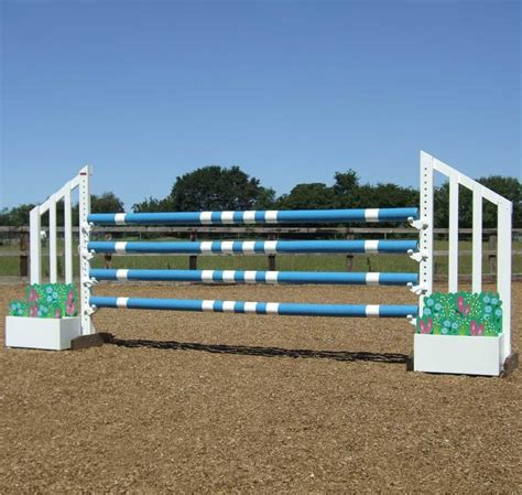 Idea for colored pole design | Cross country jumps, Horse jumping, Show ...