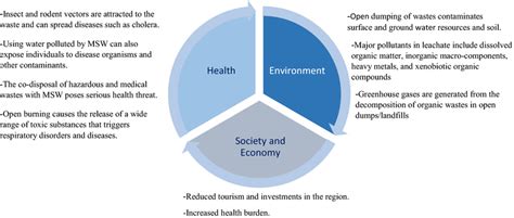 Major environmental, health and economic impacts of solid waste open ...