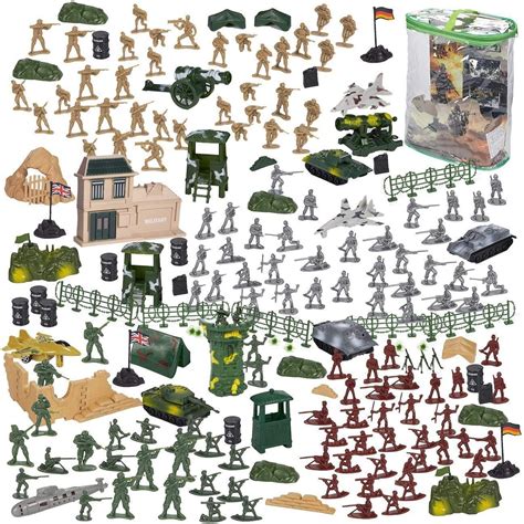 300 Piece Plastic Army Men Toy Soldiers for Boys with Military Figures ...