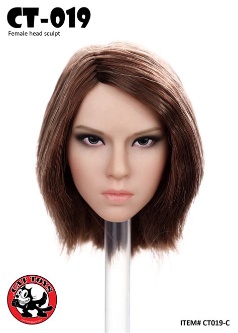 [CAT-019C] 1/6 Short Wavy Female Head Sculpt by Cat Toys - EKIA Hobbies