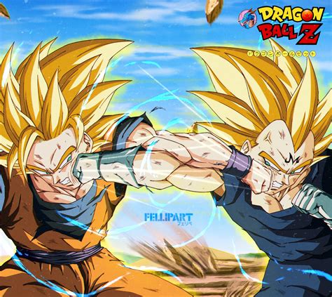 Majin Vegeta Vs Majin Goku