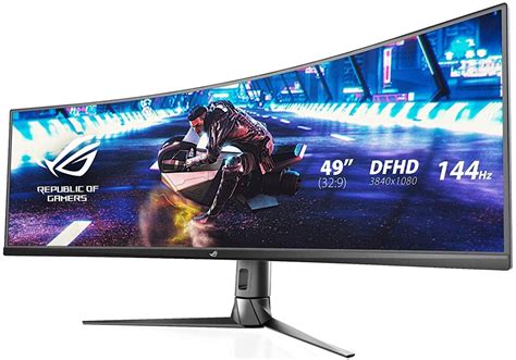 ASUS ROG Strix XG49VQ Super Ultra-Wide HDR Gaming Monitor, 49-inch 32:9 ...