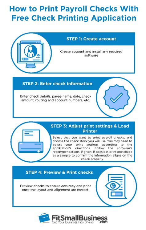 How to Print Payroll Checks Online for Free