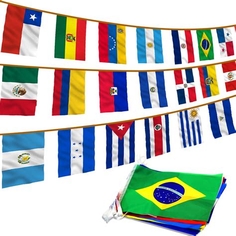 Anley Latin America 20 Countries String Flags - Assorted Latino Flag ...