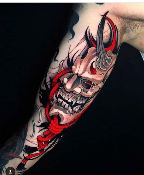 50+ Oni Mask Tattoos: Origins, Meanings & Tattoo Artists