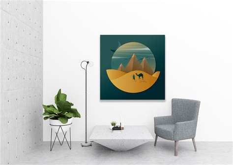 Desert Night - Buy Canvas Wall Art Painting Online Dubai, UAE - e ...