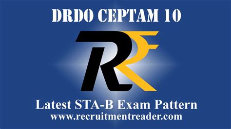 DRDO CEPTAM 10 STA-B Exam Pattern 2022 PDF – RECRUITMENT READER