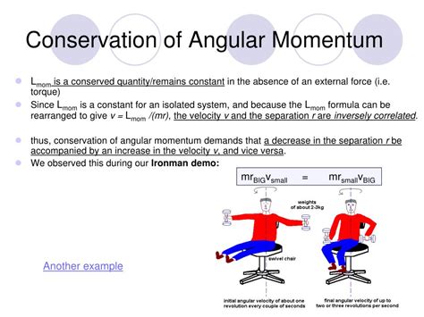 PPT - Conservation of Angular Momentum, Change in Angular Momentum and ...