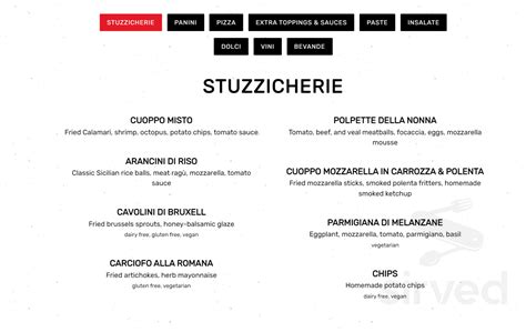 Stellina Pizzeria menu in 399 Morse St NE, Washington, DC 20002