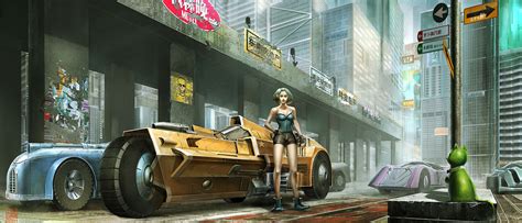 Image - Sci-fi-Art-Liu-Yang-Racing-Cars.jpg | Cyberpunk2044 Wiki ...