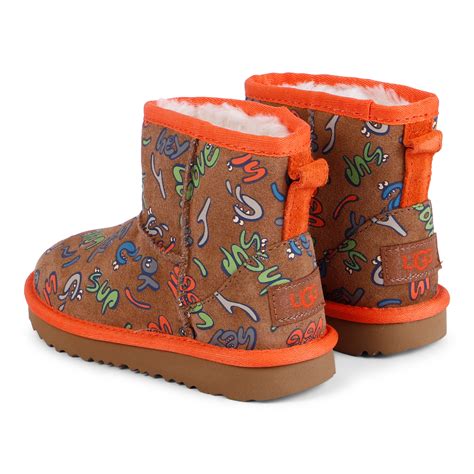 UGG Baby Colorful Print Sheepskin Boots - BAMBINIFASHION.COM ...