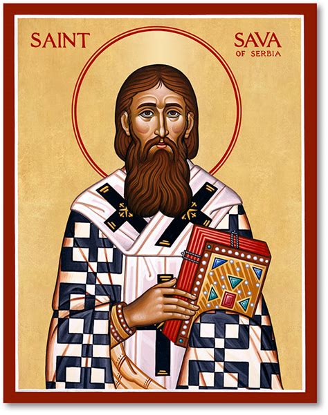 Men Saint Icons: St. Sava Icon | Monastery Icons