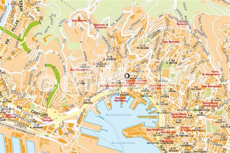 Mappa di Genova pdf vettoriale con monumenti 3D - ediMAP